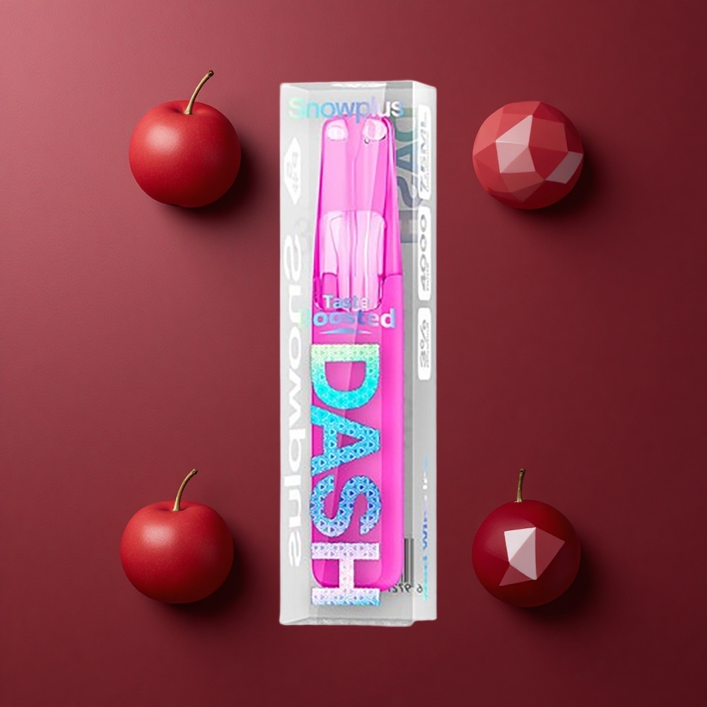 Snowplus Dash 4000 Pufova Jednokratni Uređaj Crno Vino Led 7.5 ml