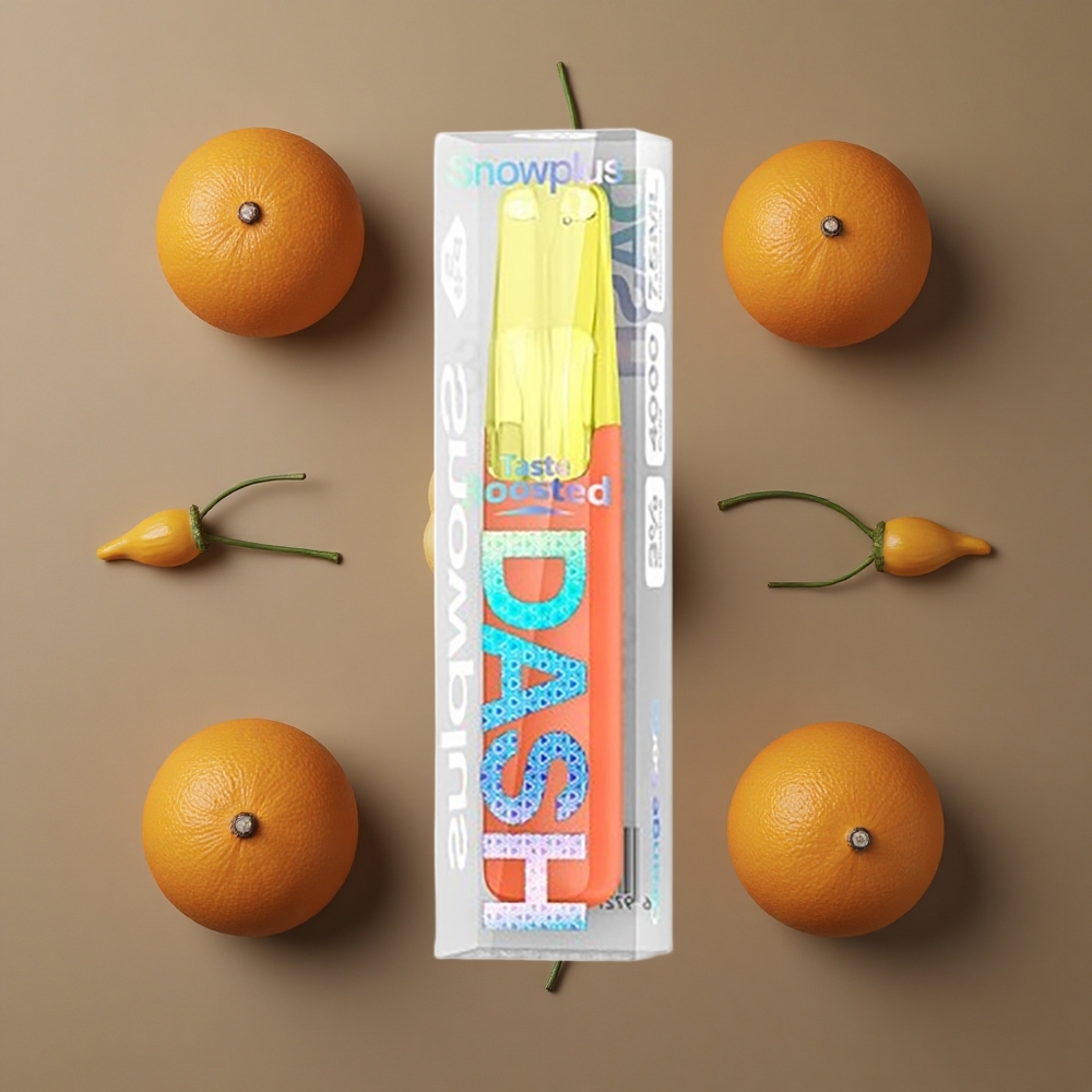 Snowplus Dash 4000 Pufova Jednokratni Uređaj Narančasta Soda 7.5 ml