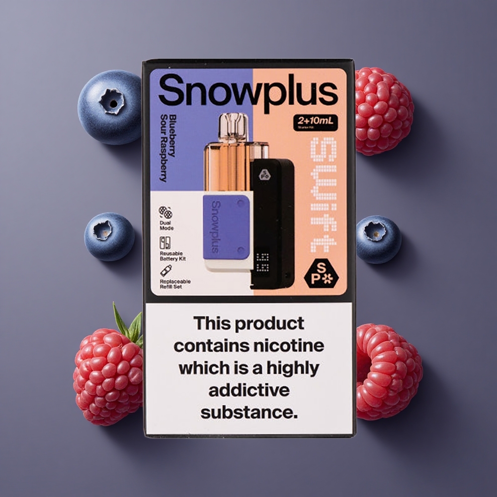 Snowplus Swift 5000 Puffs Borova Jagoda-Kisela Malina 10 ml tekućine Dual Mesh