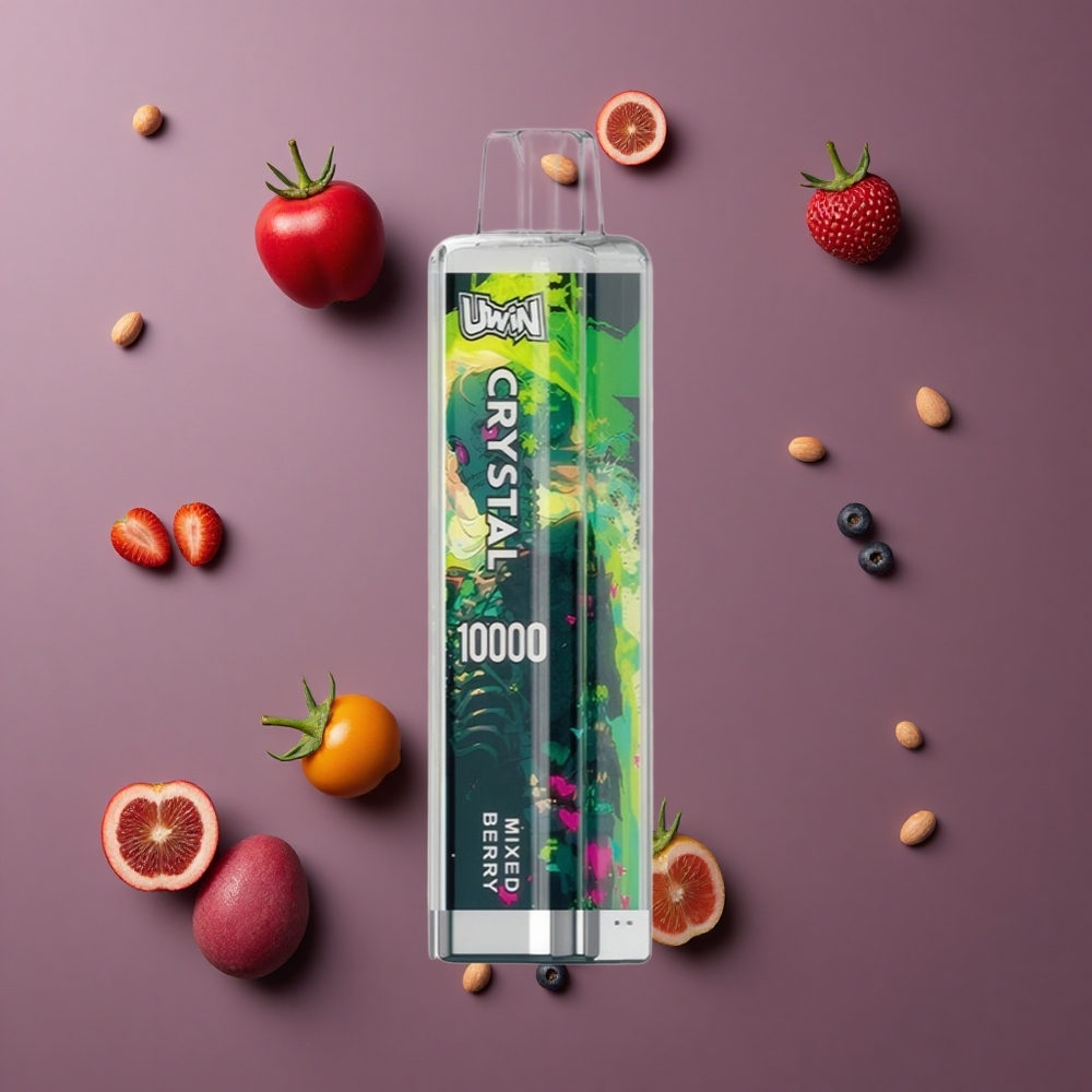 UWIN Crystal 10000 Puffs Jednokratna Vape Mješovita Bobica RGB svjetla 18ml