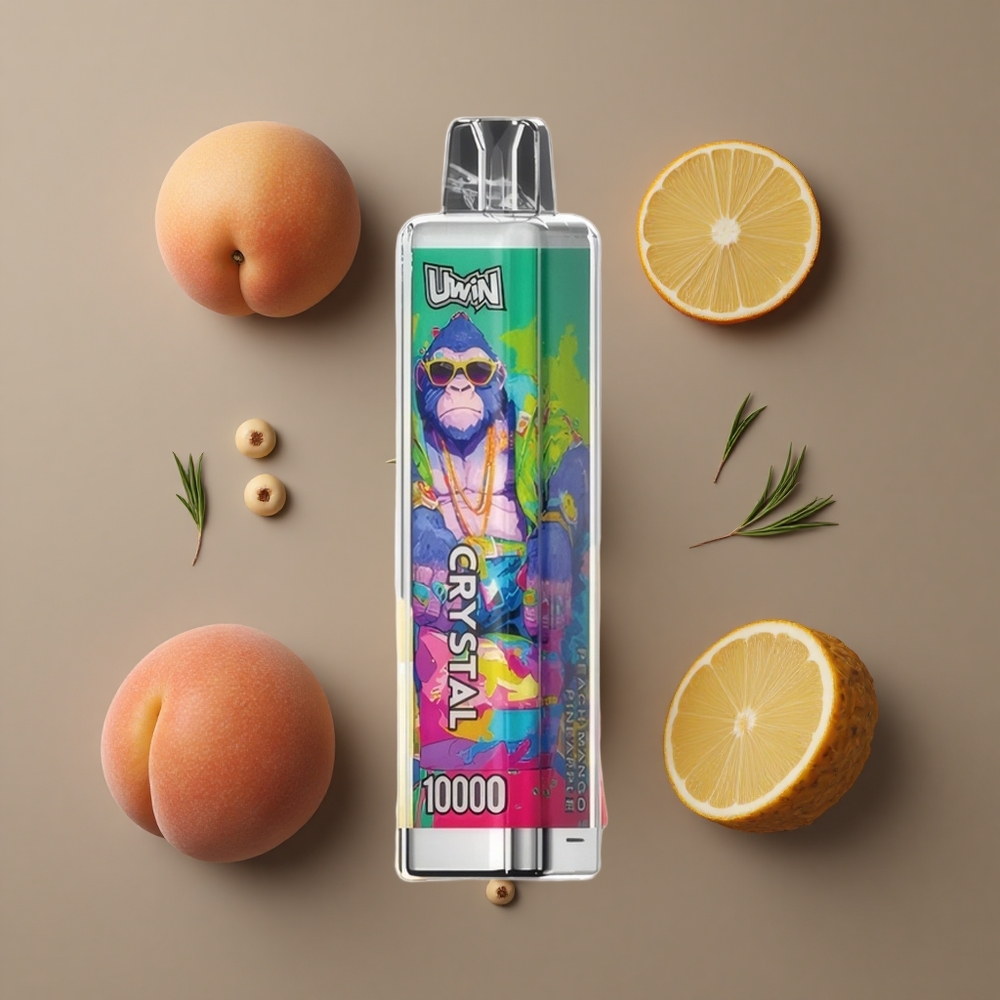 Uwin Crystal 10000 Puffs Briski Jednokratna Vape Brestika Mango Ananas s RGB svjetlima