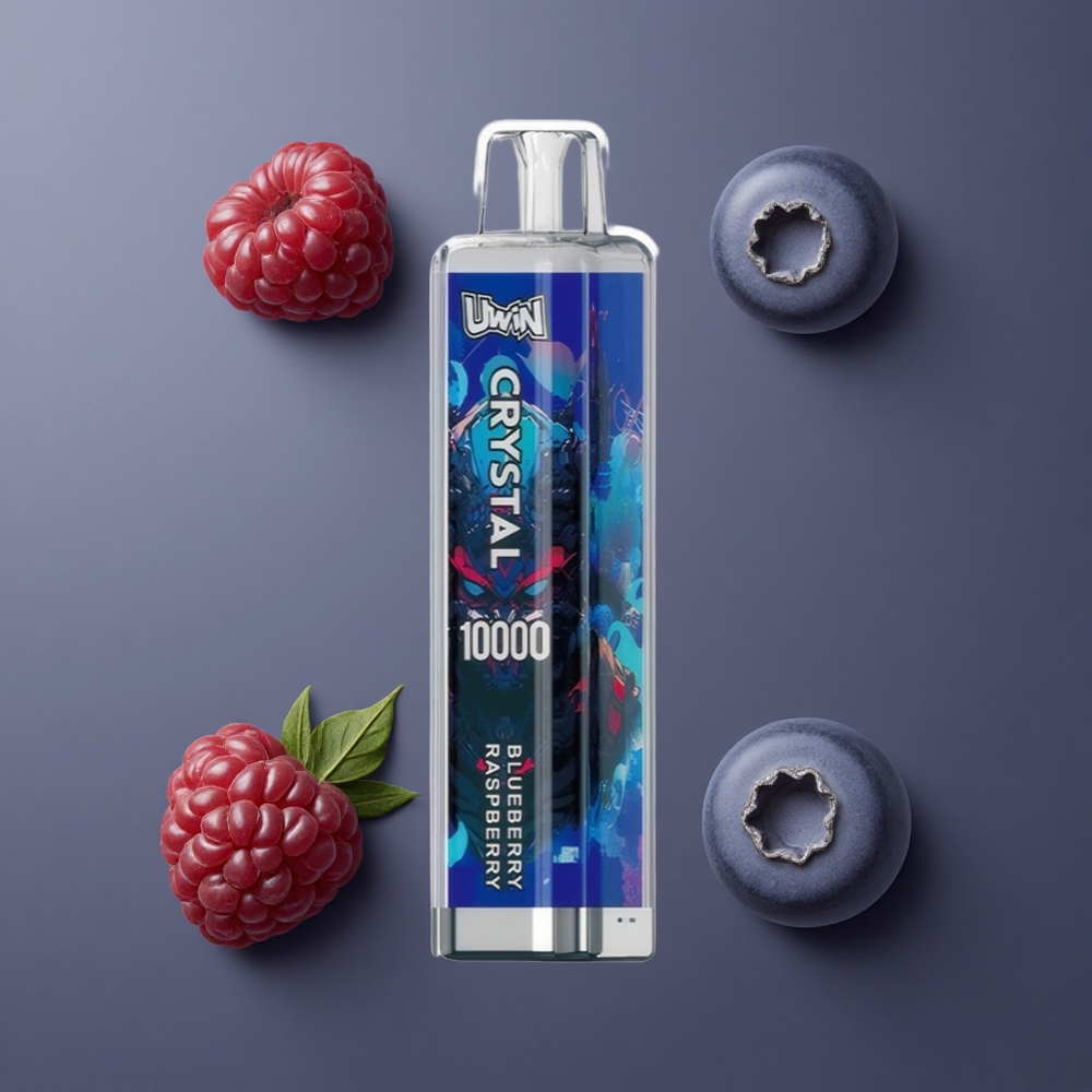 Uwin Crystal 10000 Puffs Jednokratna Vape Borovnica Malina s RGB svjetlima