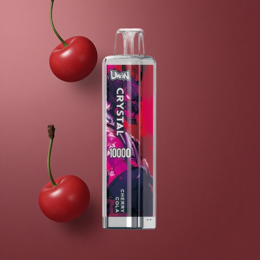 Uwin Crystal 10000 Puffs Jednokratna Vape Trešnja Kola s RGB svjetlima