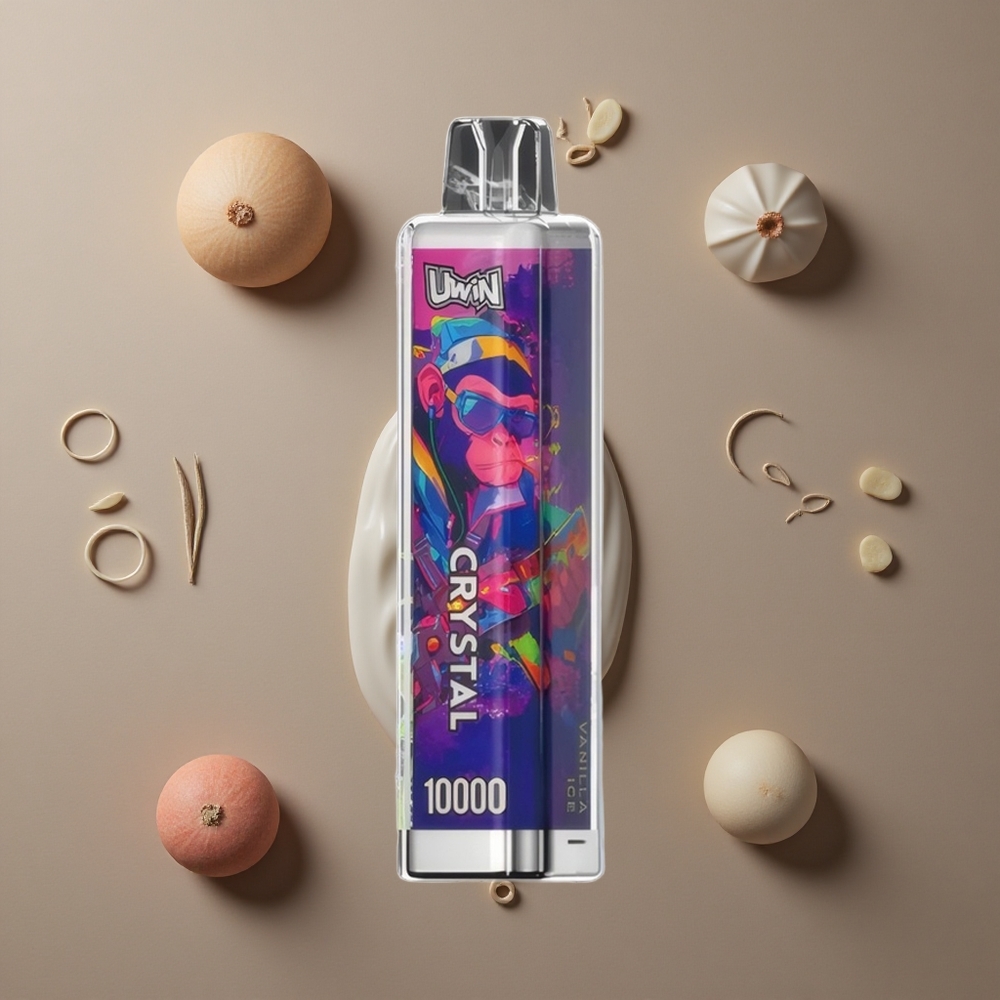 Uwin Crystal 10000 Puffs Vanilja Led RGB svjetla 18ml