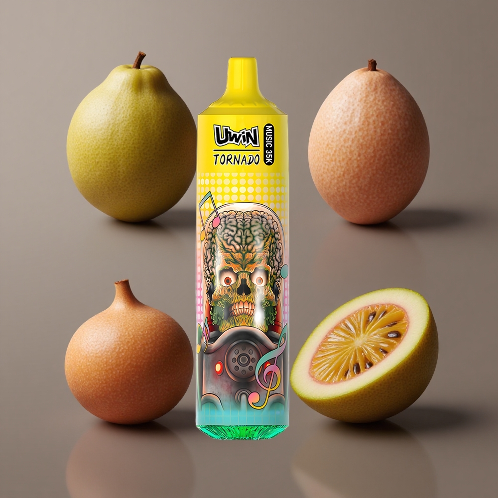 Uwin Tornado 35K Music Jednokratna Vape Kiwi Pasiflora Guava s 600mAh baterija, Type-C punjenje