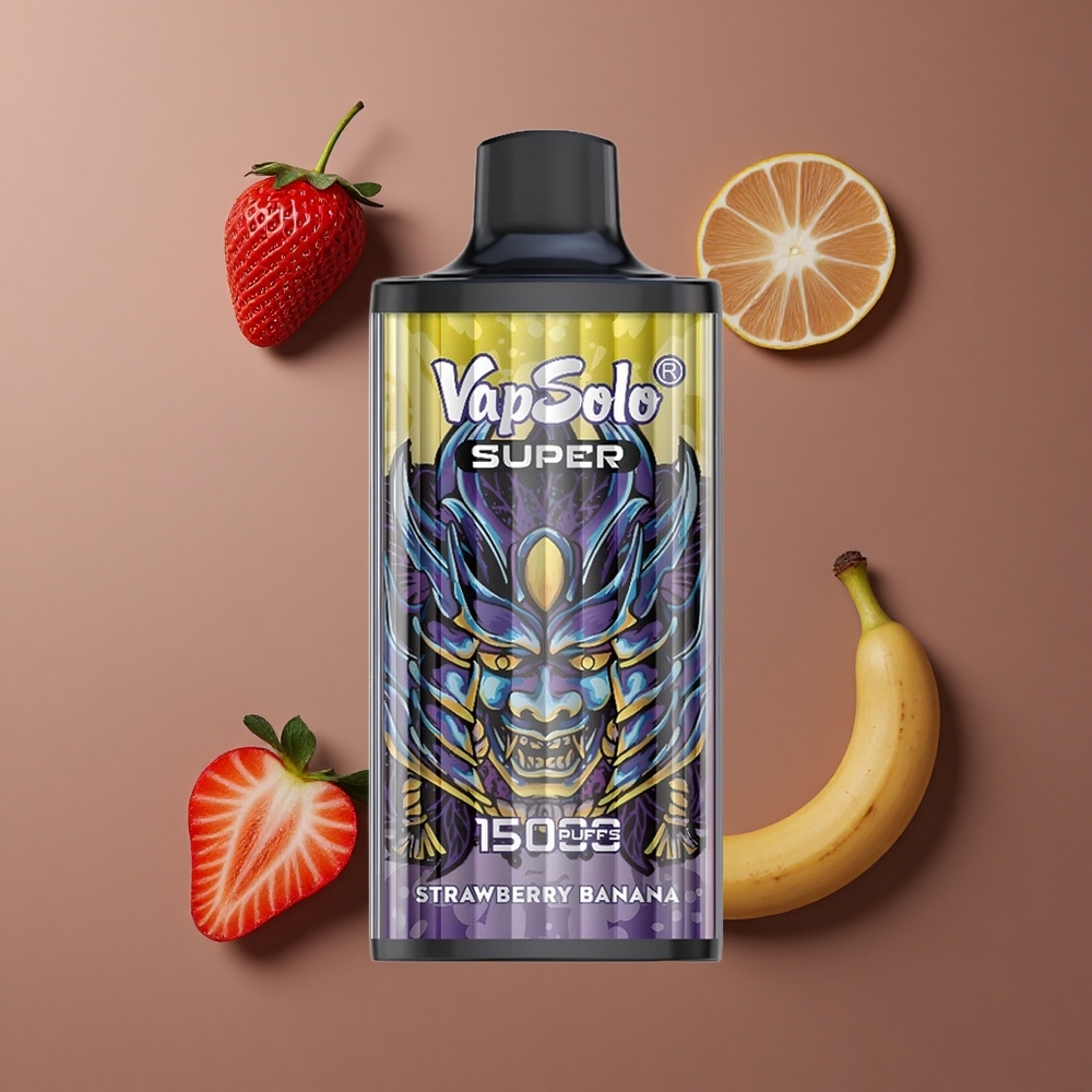 Vapsolo Super 15000 Puffs Jednokratna Vape Jagoda Banana 40ml Tekućina