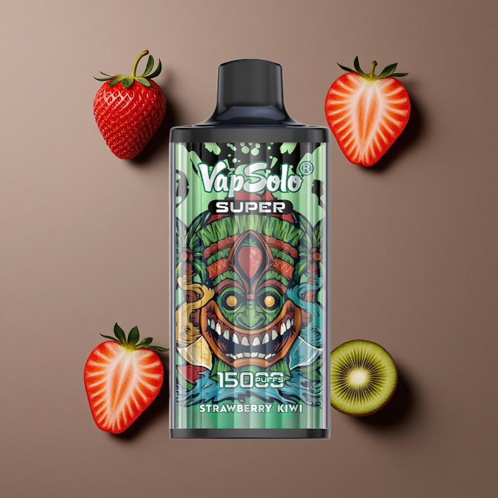 Vapsolo Super 15000 Puffs Jednokratna Vape Jagoda Kivi 40ml Tekućina 850mah Mrežasti Namotaj Type-C