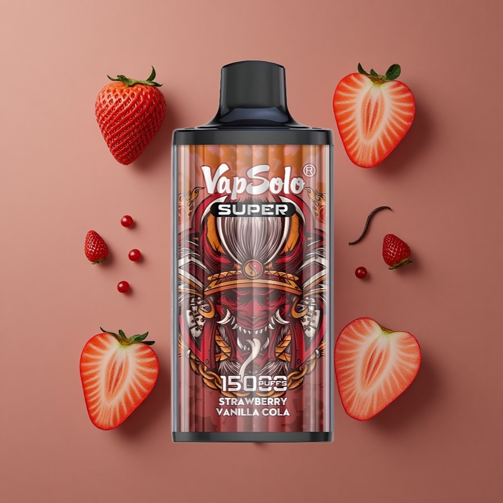 Vapsolo Super 15000 Puffs Jednokratna Vape Jagoda Vanilija Kola