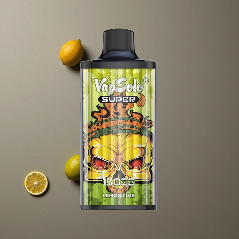 Vapsolo Super 15000 Puffs Jednokratna Vape Lima Limun, 40ml tekućine, Type-C