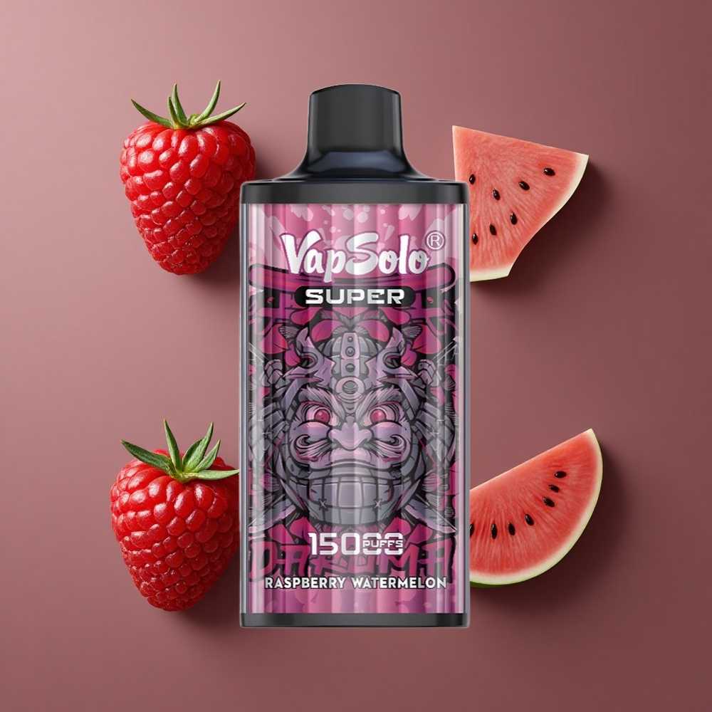 Vapsolo Super 15000 Puffs Jednokratna Vape Malina Lubenica 40ml tekućina Type-C