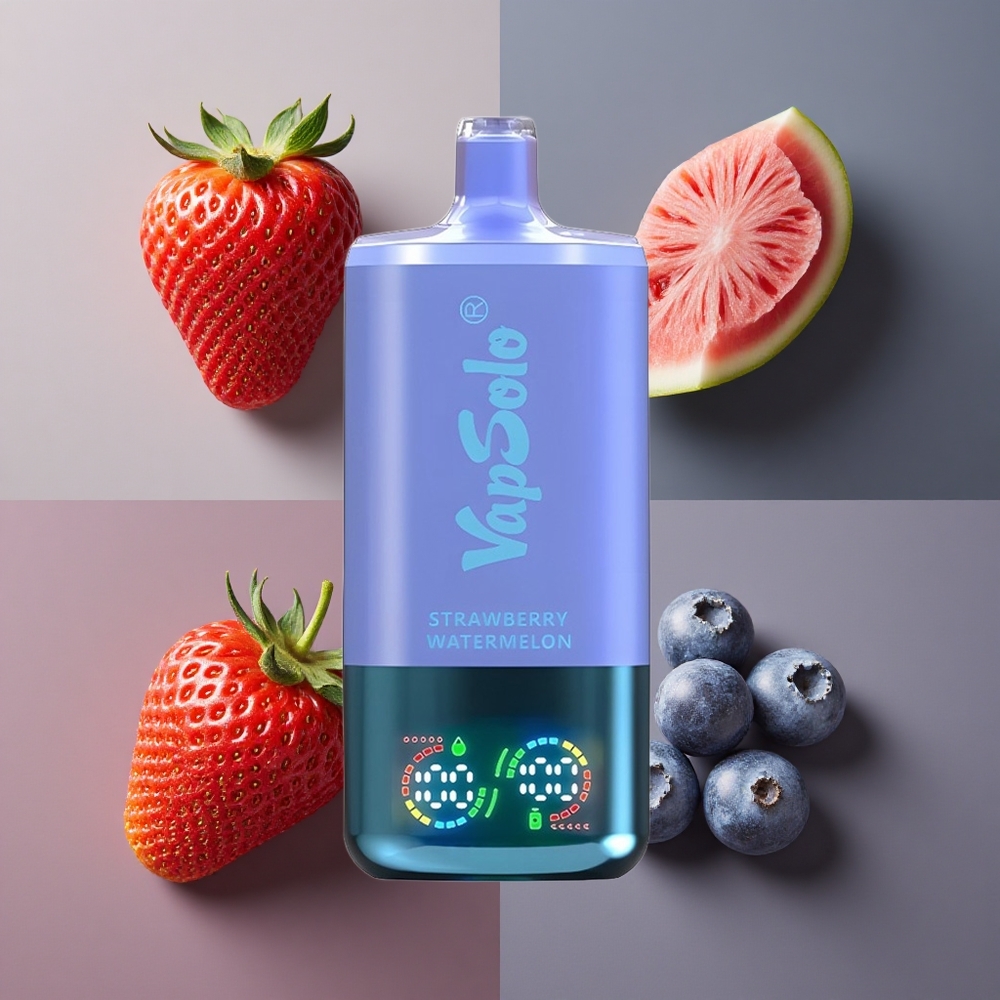 VapSolo Triple 30000 Puffs Jednokratna Vape Jagoda Lubenica & Borovnica Led
