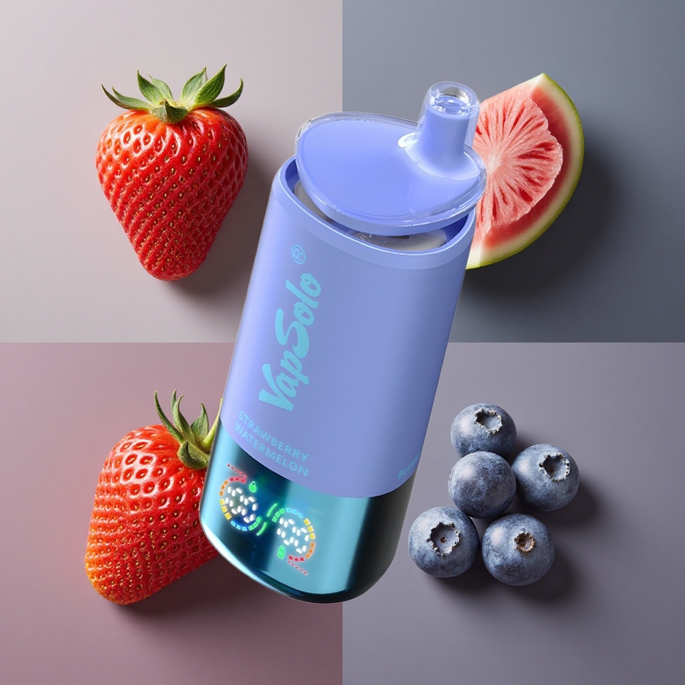 VapSolo Triple 30000 Puffs Jednokratna Vape Jagoda Lubenica & Borovnica Led