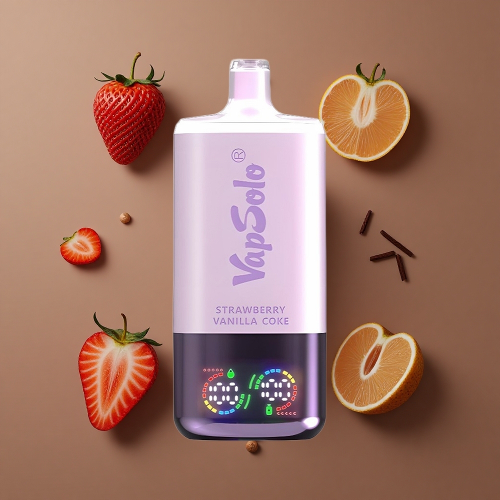 VapSolo Triple 30000 Puffs Jednokratna Vape Jagoda Vanila Kola 40ml