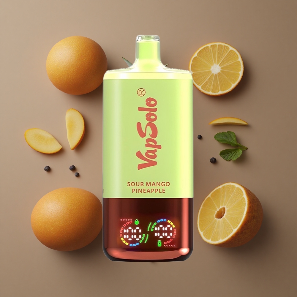 VapSolo Triple 30000 Puffs Jednokratna Vape Kiselo Mango Ananas 40ml E-Tekućina