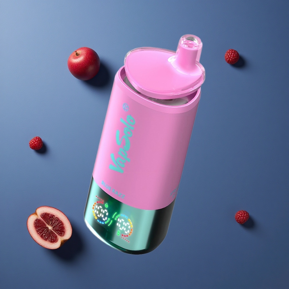 VapSolo Triple 30000 Puffs Jednokratna Vape Plavi Razz 40ml E-tekućina 3 Spremnika Type-C