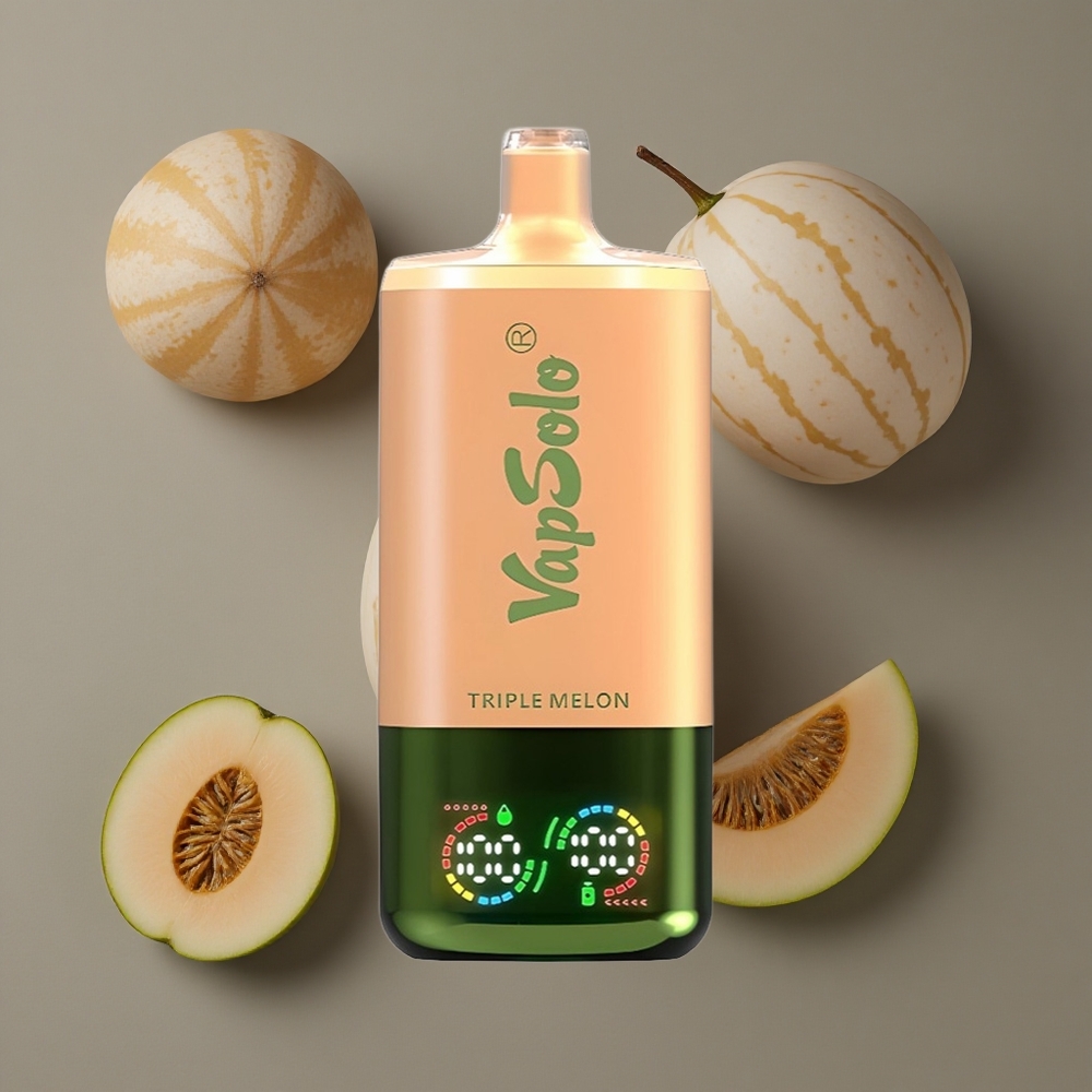 VapSolo Triple 30000 Puffs Trostruka Dinja 40ml E-tekućina Type-C Punjenje