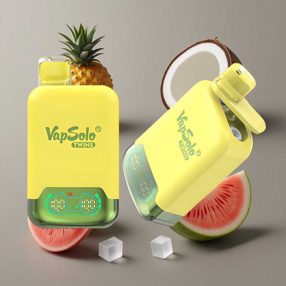 Vapsolo Twins 20000 Puffs Jednokratna Vape Ananas Kokos & Lubenica Led
