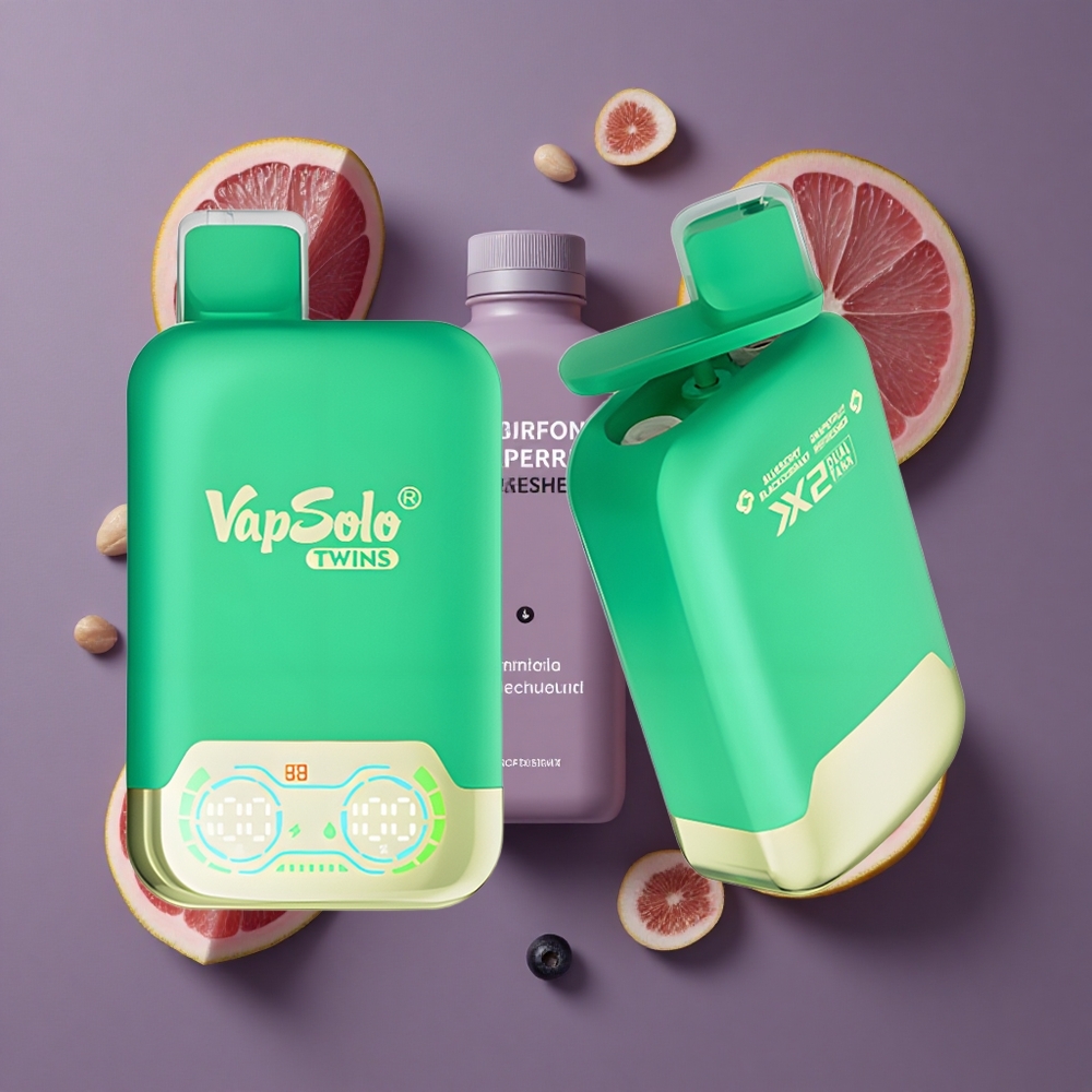 Vapsolo Twins 20000 Puffs Jednokratna Vape Borovnica Ribizla & Grejp 40 ml
