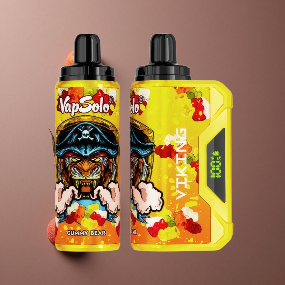 VapSolo VIKING 12000 Puffs Jednokratna Vape Gumeni Medvjedić, 22ml Tekućina, Type-C Punjenje