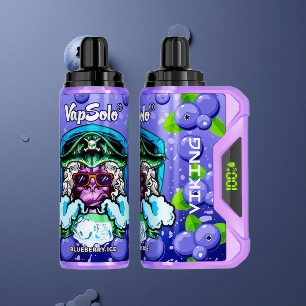 VapSolo VIKING 12000 Pufova Jednokratna Vape Borovnica 22ml E-Tekućina