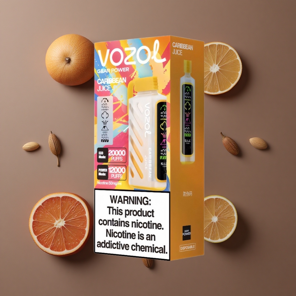 VOZOL Gear Power 20000 Pudi Jednokratna Vape Karipska Aroma S.i.L.C. Tehnologija