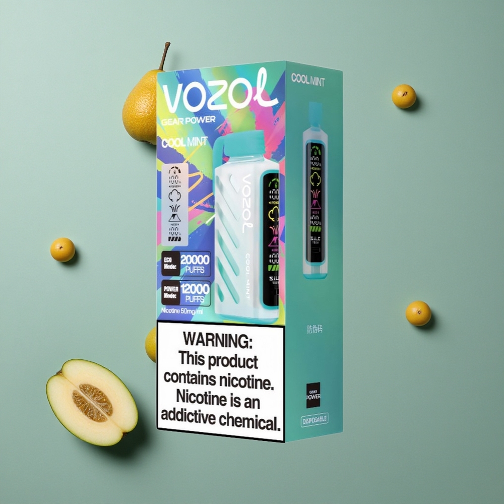 VOZOL Gear Power 20000 Puffs Jednokratna Vape Hladna Metvica S.i.L.C. Tech