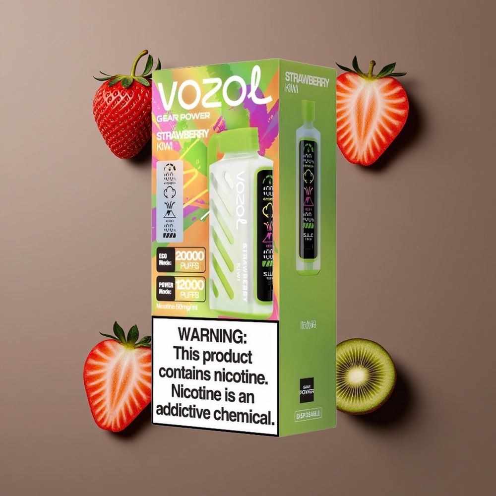 VOZOL Gear Power 20000 Pusti Dual Mesh Coil Jagoda Kivi Jednokratna Vape