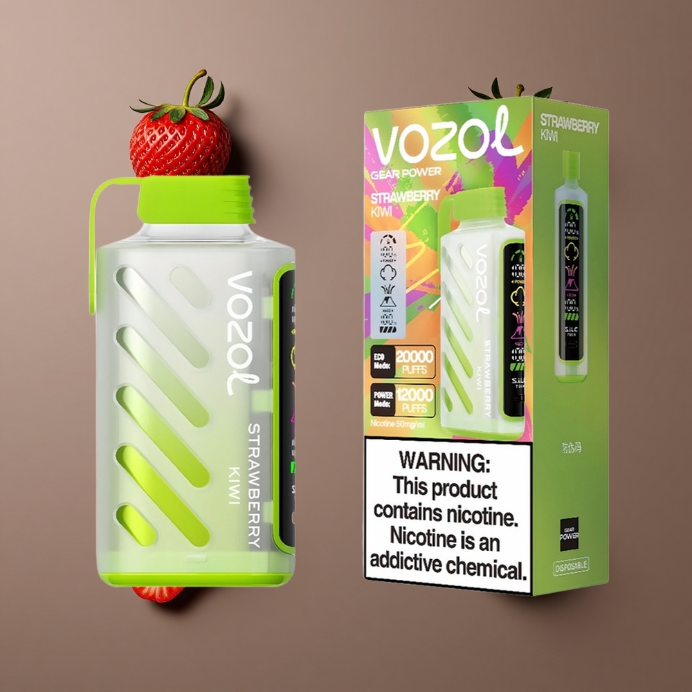 VOZOL Gear Power 20000 Pusti Dual Mesh Coil Jagoda Kivi Jednokratna Vape