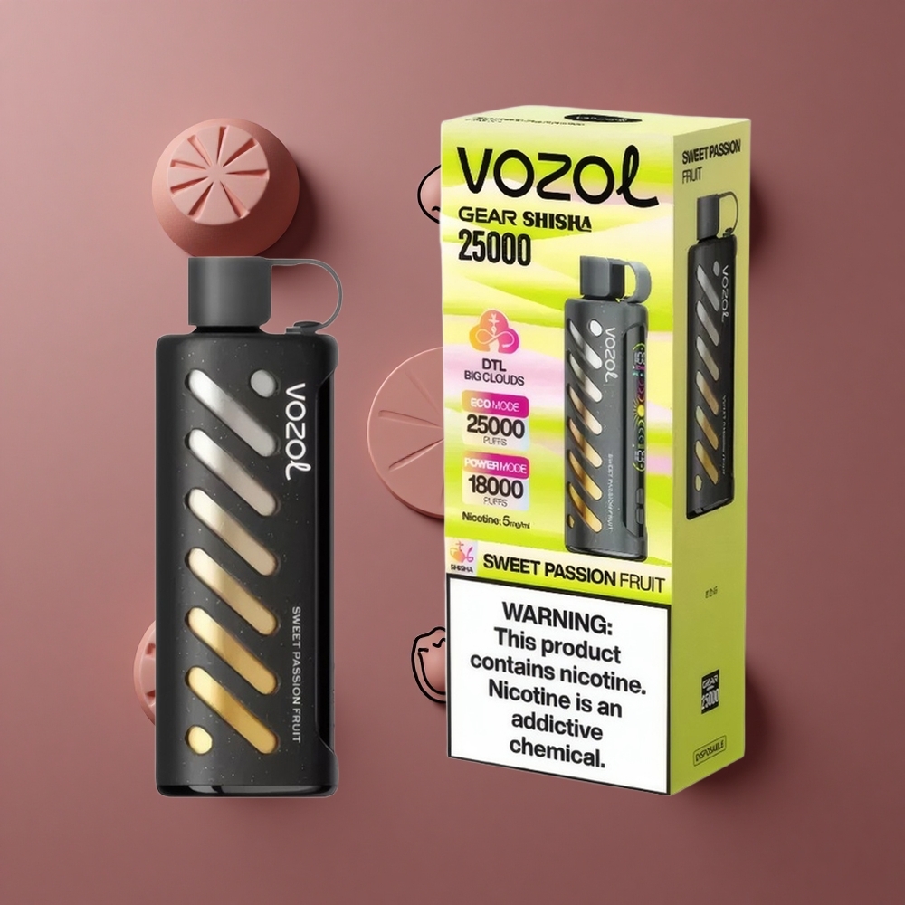 VOZOL Gear Shisha 25000 Puffs Dual Mesh Dual Modes Slatka Pasiflora