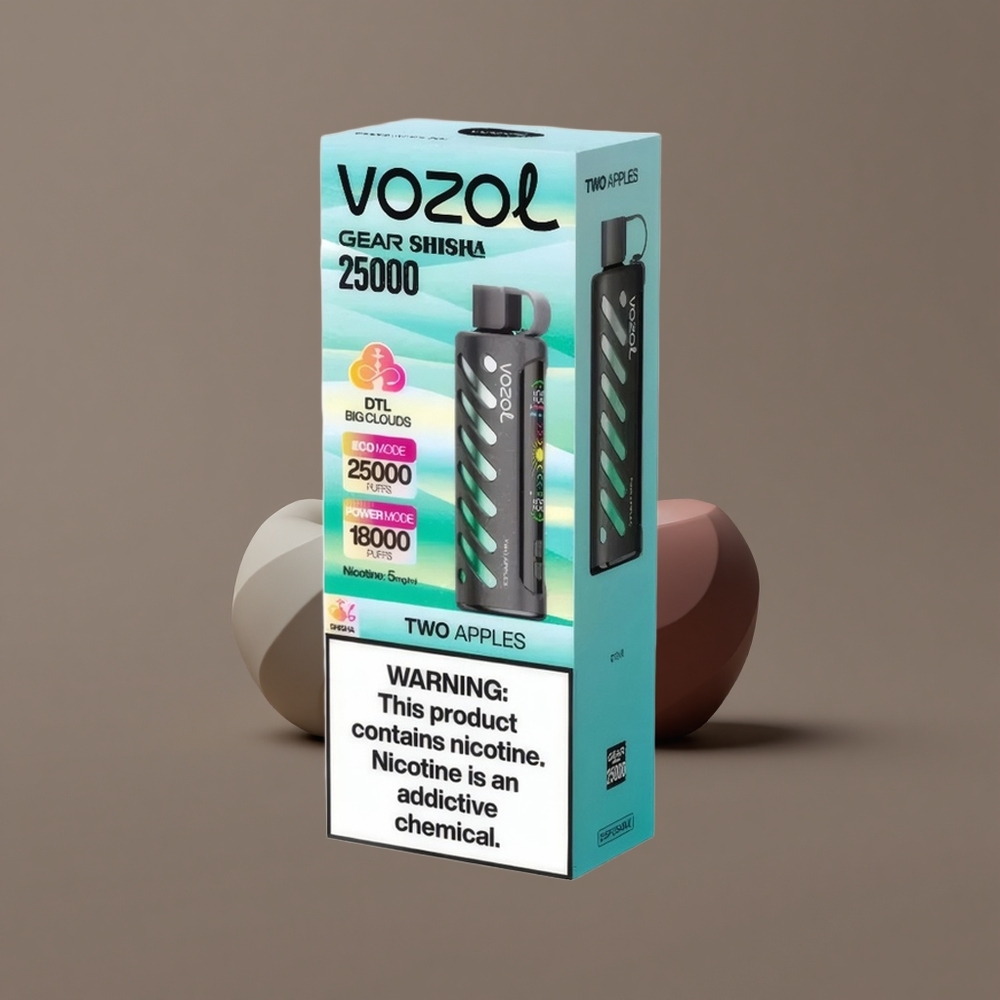 VOZOL Gear Shisha 25000 Pufova Dvije Jabuke Dual Mesh Dual Modes 5mg/ml