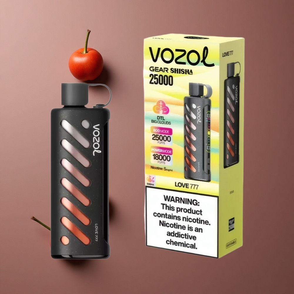 VOZOL Gear Shisha 25000 Pufova Ljubav 777 30 Ukusnih Okusa Dual Mesh Dual Modes