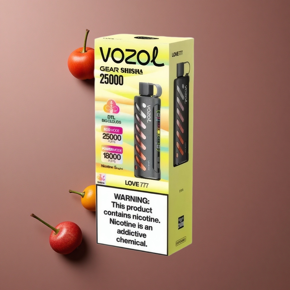 VOZOL Gear Shisha 25000 Pufova Ljubav 777 30 Ukusnih Okusa Dual Mesh Dual Modes