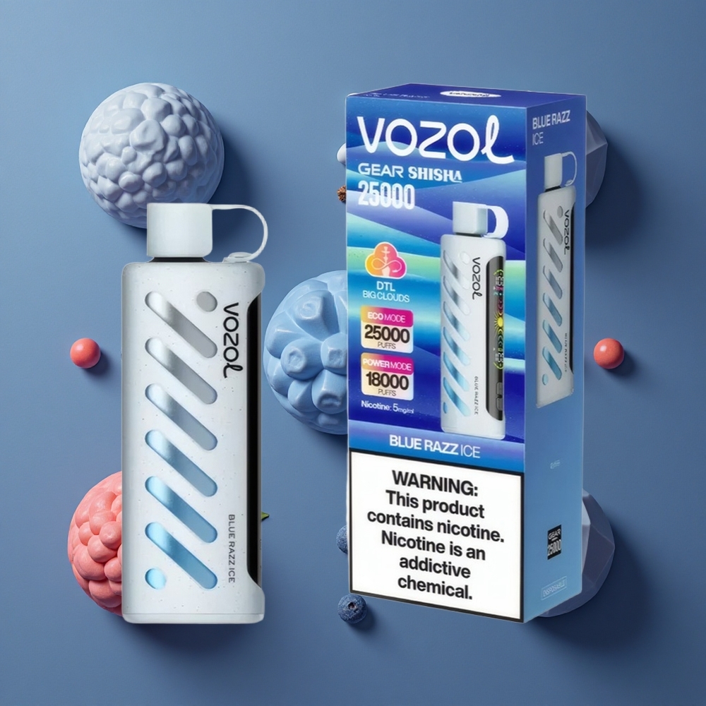 VOZOL Gear Shisha 25000 Pufova Plavi Ribiz Sladoled Dual Mesh Dual Modes 5mg/ml