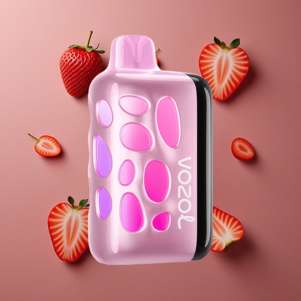 VOZOL RAVE 40000 Jednokratna Vape Jagoda Led 270 stupnjeva Žarki Sjaj Dizajn