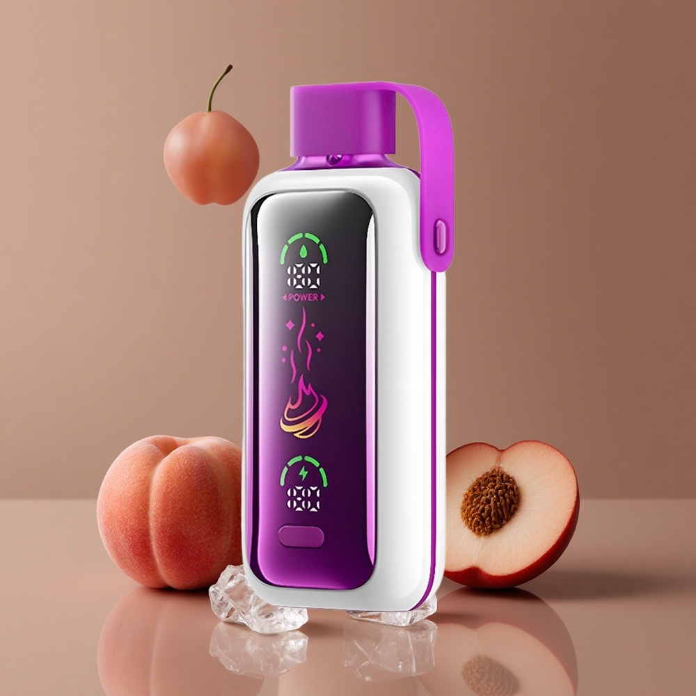 VOZOL Star 20000 Puffs 2.2" HD zrcalni zaslon Jednokratna Vape Juice Breskva Led