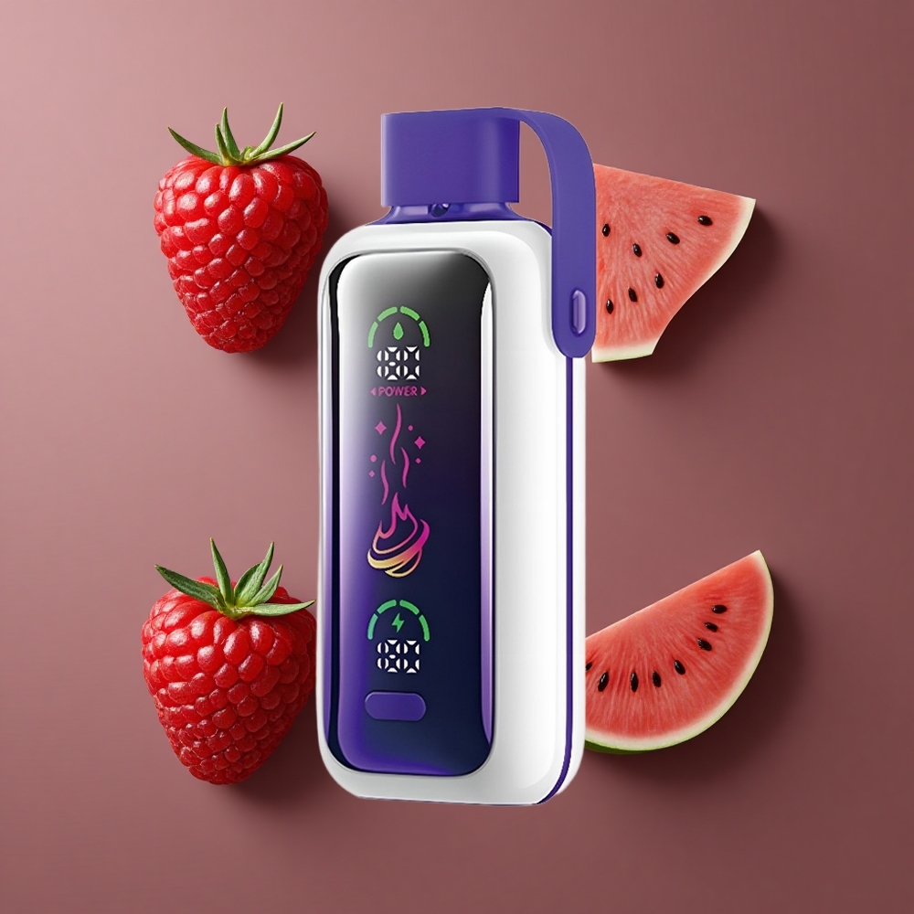 VOZOL Star 20000 Puffs Jednokratna vape malina lubenica s 2,2" HD zrcalnim zaslonom