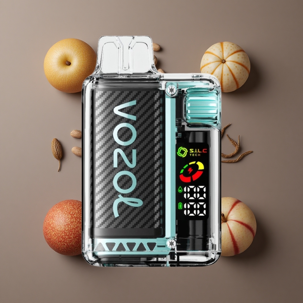 VOZOL Vista 20000 Puffs Jednokratna Vape Kisela Jabuka Led OLED Ekran