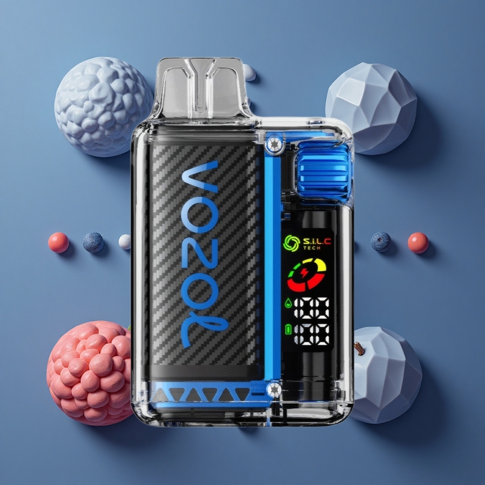 VOZOL Vista 20000 Puffs Jednokratna Vape Plavi Malina Led s OLED Ekranom